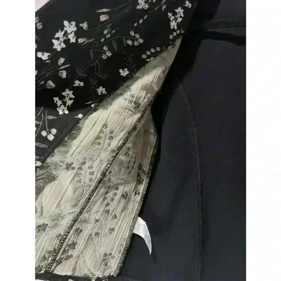 LOFT OUTLET FLORAL PRINT MOTO BLAZER JACKET SIZE 4 - Picture 6 of 8